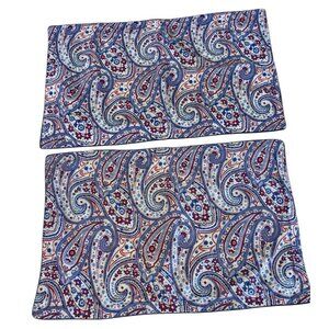 Ralph Lauren American Living Paisley Bay Harbor Set Of Two Kingsize Shams